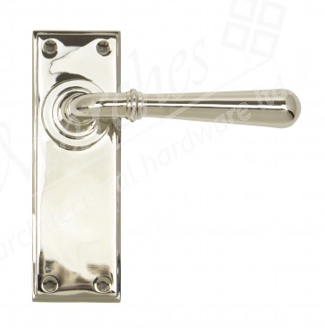 Newbury Lever Latch Set - Polished Nickel