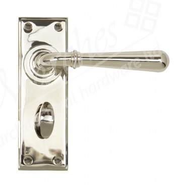 Newbury Lever Bathroom Set - Polished Nickel 