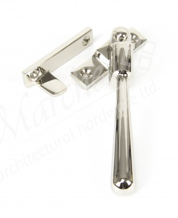 Newbury Locking Night-Vent Fastener - Polished Nickel