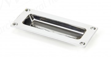 Period Flush Pull Handle - Polished Chrome