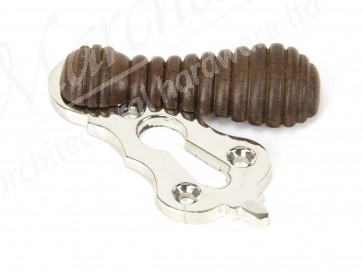 Rosewood Beehive Escutcheon - Polished Nickel