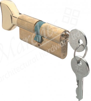 Cylinder and thumbturn, master keyed, matt nickel