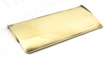 Small Letter Plate Cover - Aged Brass