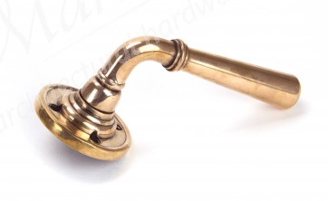 Newbury Lever on Rose - Polished Bronze