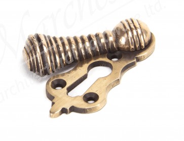 Beehive Escutcheon with Cover - Polished Bronze