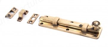 Universal Straight Door Bolts - Polished Bronze - Various Sizes