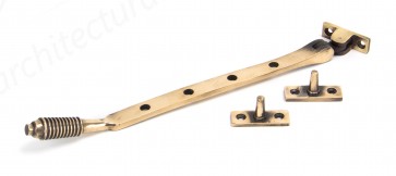 10" Reeded Stay - Polished Bronze