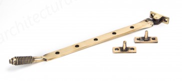 12" Reeded Stay - Polished Bronze