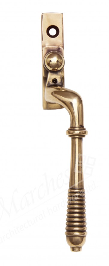 Reeded Right Hand Espag Handle - Polished Bronze
