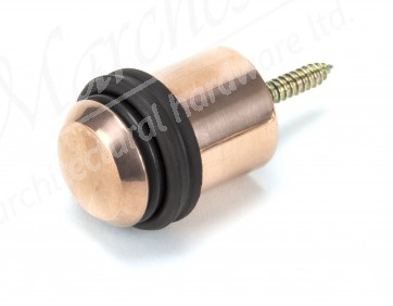 Floor Mounted Door Stop - Polished Bronze