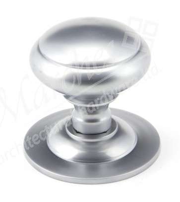 Centre Door Knob - Satin Chrome