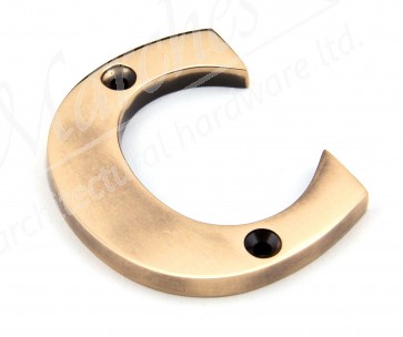 Letter C - Polished Bronze