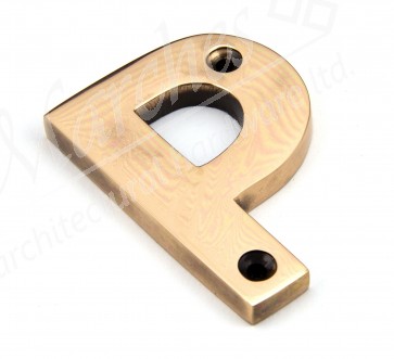 Letter P - Polished Bronze