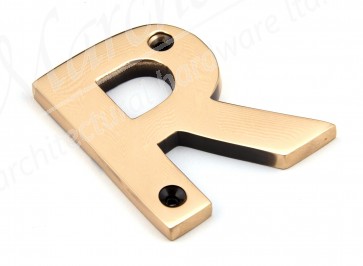 Letter R - Polished Bronze