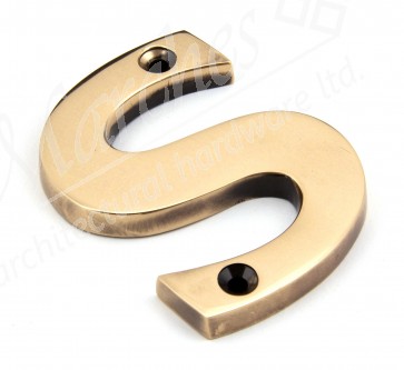 Letter S - Polished Bronze