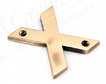 Letter X - Polished Bronze