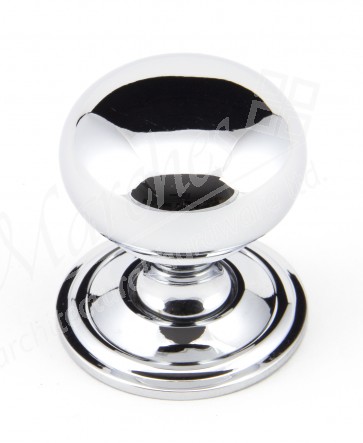 Mushroom Cabinet Knob - Polished Chrome