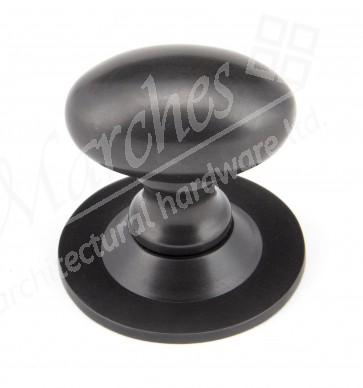 Oval Cabinet Knob 33mm - Aged Bronze