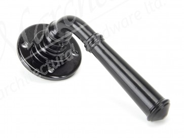 Regency Lever on Rose Set - Black