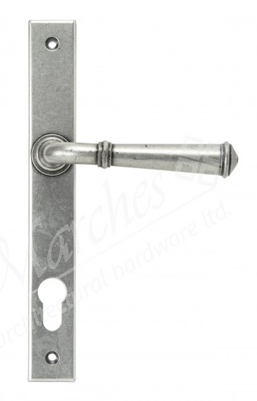 Regency Slimline Lever Espag Lock Set - Pewter 