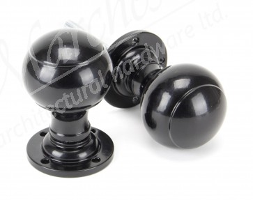 Regency Mortice/Rim Knob Set - Black