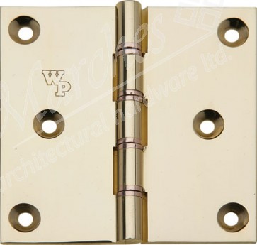 Brass DPBW projection butt hinge,  76 x 76 mm