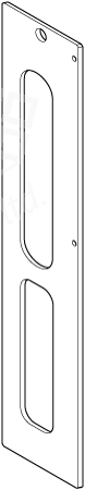 Door and frame template set for Tectus TE 540 3D hinge