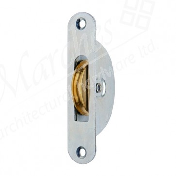 1 ¾” Brass Wheel Pulleys For Sash Cord - Steel