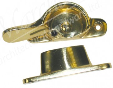 Narrow Locking Fitch Fastener - Polished Brass