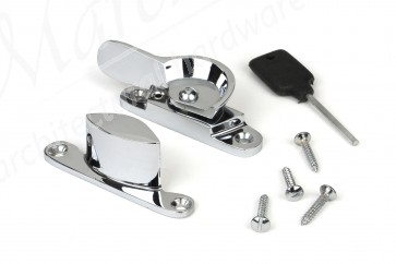 Narrow Locking Fitch Fastener - Polished Chrome