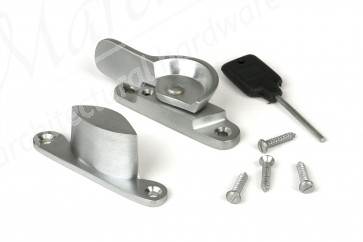 Narrow Locking Fitch Fastener - Satin Chrome