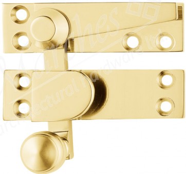 Beehive Quadrant Fastener - Polished Brass