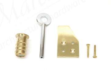 Flush Fit Sash Stop Brass