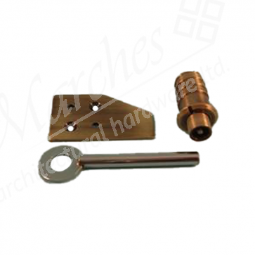 Flush Fit Sash Stop Antique Brass