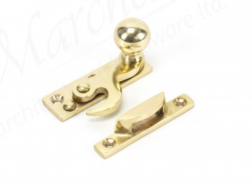 Ball Hook Fastener Non Locking - Polished Brass