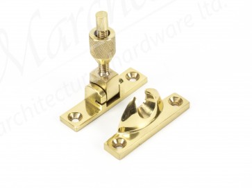 Narrow Brighton Fastener Non-Locking - Polished Brass