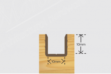 Retaining Profile 3m (Pack 10)- Brown 