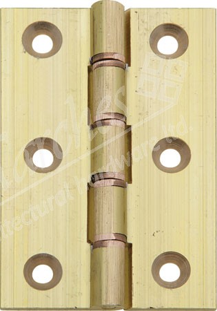 Brass DPBW butt hinge,  76 x 51 mm