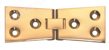 Brass counterflap hinge, 76 x 25 mm