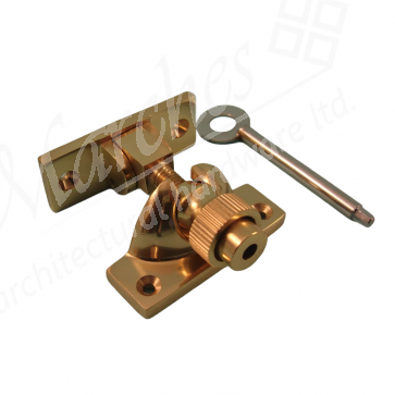 Locking Brighton Fastener - Polished Brass