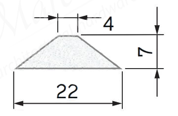 Exiwood Georgian Bevelled Bar 22mm x 7mm x 4mm x 3m White (Pack 10)