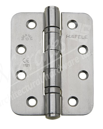 Stainless steel ball bearing butt hinge, 102 x 76 mm