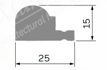 Exiwood Clip In Staff Bead 25mm x 15mm x 3m White (Pack 10)