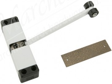 Spring Arm Door Closer - White