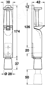 Foot operated door holder