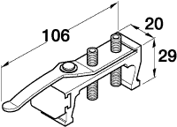 Junior 80 Inox Track Stopper