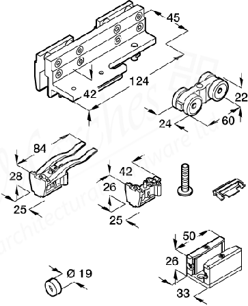 Porta 100gw Fitt+clamping Shoe Set