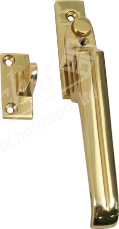 Casement fastener, vented wedge, brass