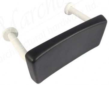 Back rest rail, with cushion