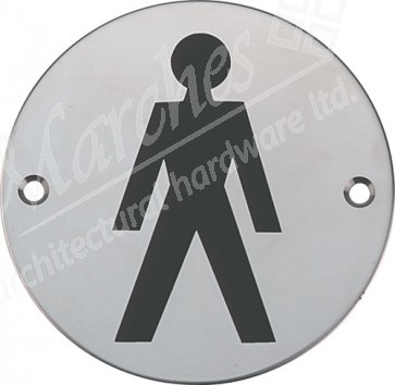 Male WC graphic sign